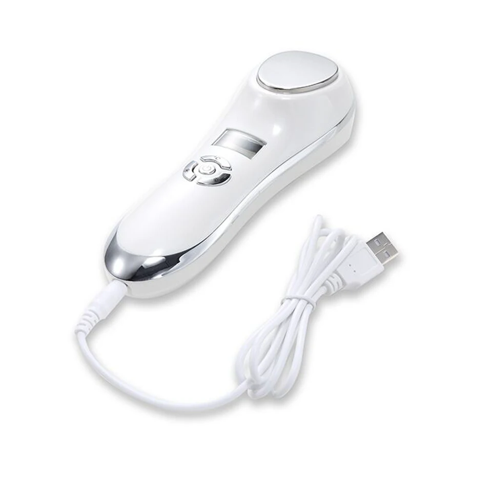  Rechargable Portable LCD Display Hot Cool Skin Care Rejuvenation Beauty Facial Instrument Tools Dev