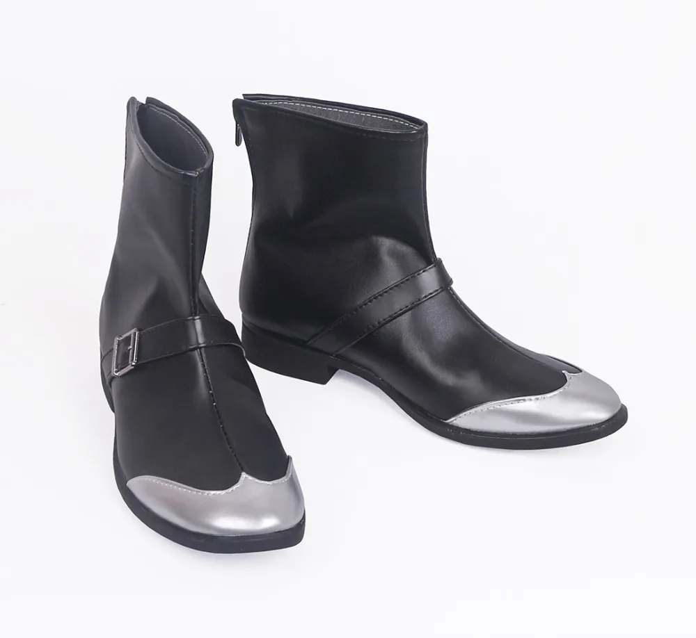 Yakuza Goro Majima Cosplay Boots Black Shoes  (4)