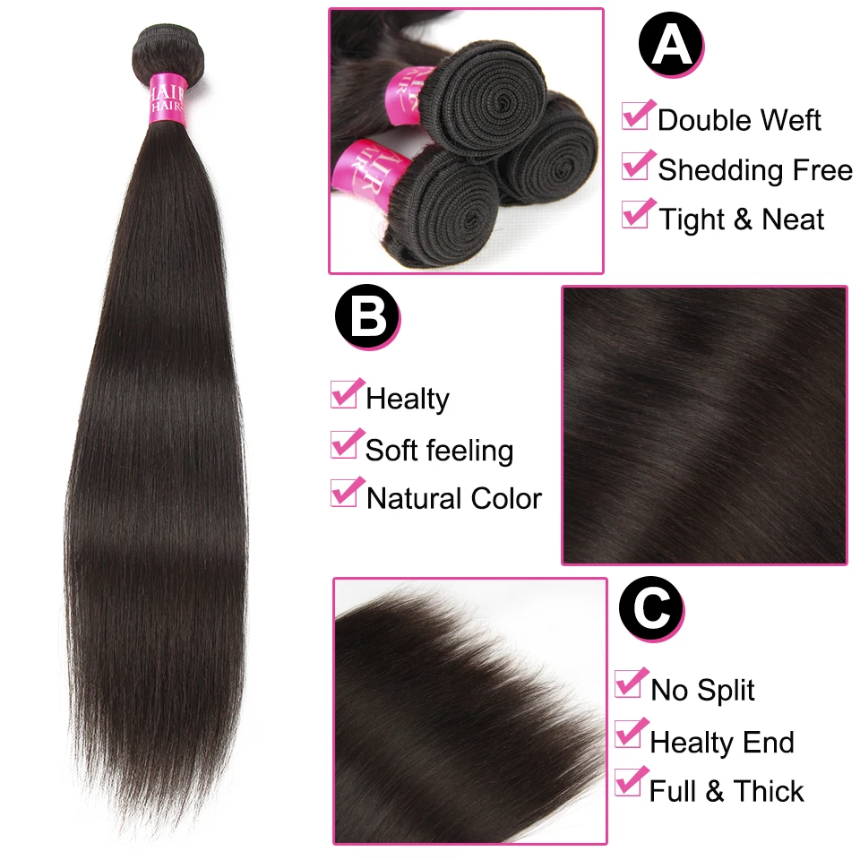 Beauty Grace Brazilian Straight Hair Weave Bundles With Closure 3 Bundles Non Remy Human Hair Bundles With Closure Middle Part Beauty Grace Brazilian Straight Hair Weave Bundles With Closure 3 Bundles Non Remy Human Hair Bundles With Closure Middle Part