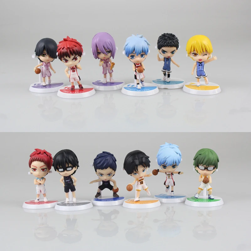 

2 Style 6pcs/set Anime Kuroko's Basketball Kuroko no Basuke Edition PVC Action Figure tetsuya Basket Collection Model Toy