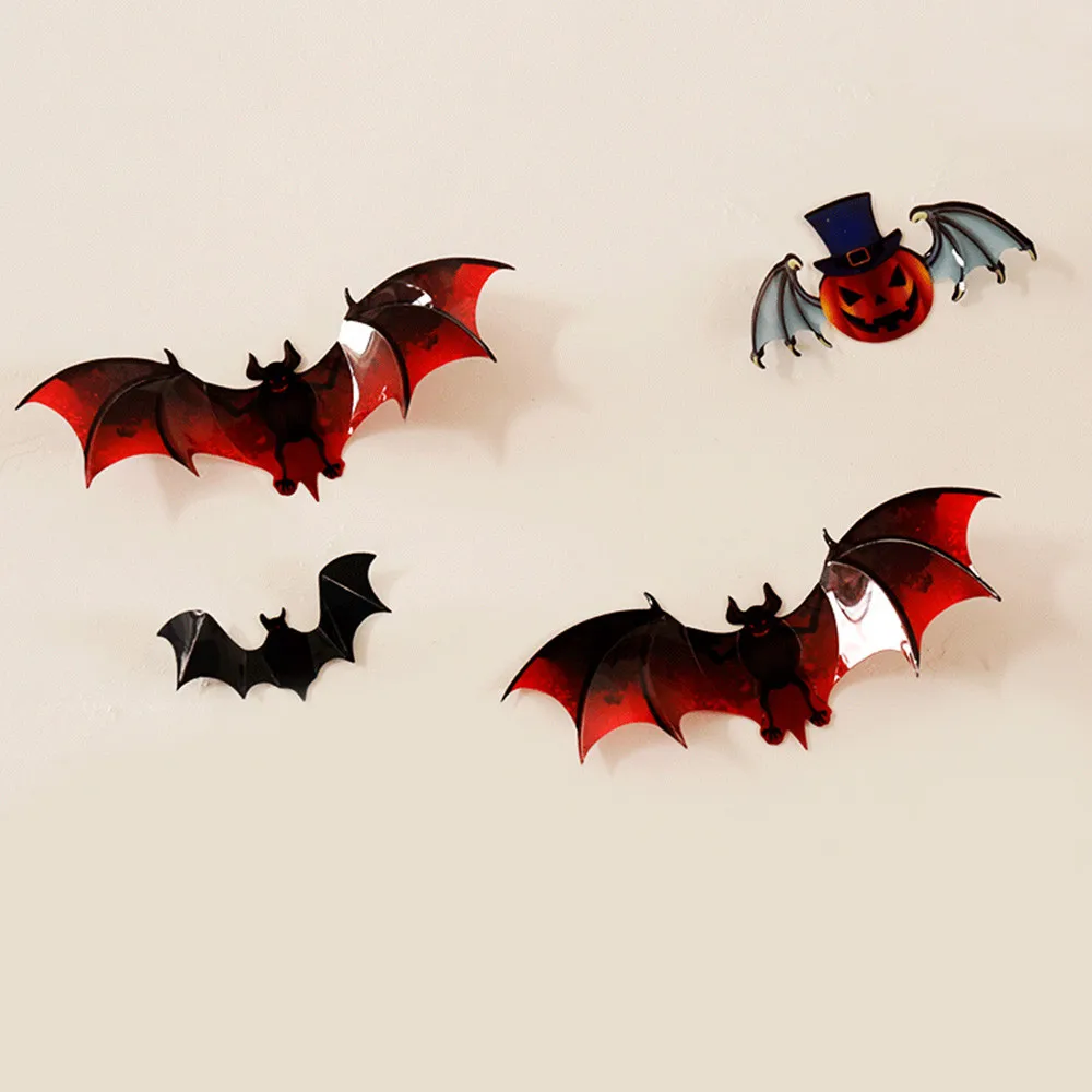 

Vinyl Removable 3D DIY PVC Bat Wall Sticker Decal Home Halloween Decoration Wall Stickers Mural for kids rooms September10