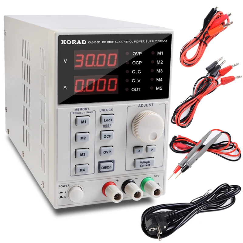 Adjustable Power Supply KA3005D Precision Adjustable 30V 5A DC Linear Digital Voltage Regulator Power Supply Free Shipping free shipping 10pcs lm7805 l7805 7805 voltage regulator ic 5v 1 5a to 220