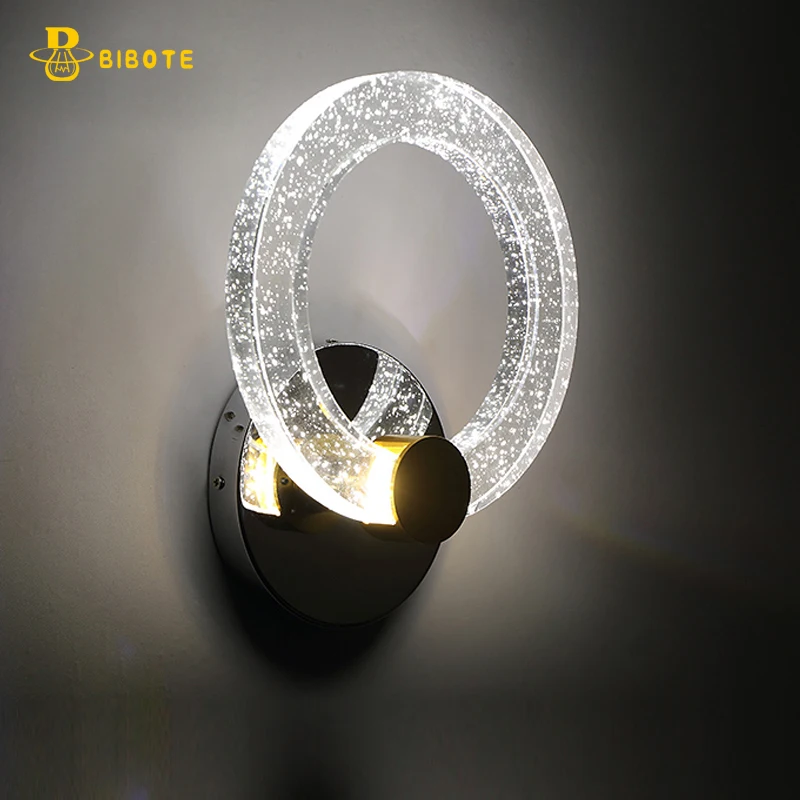 

led crystal wall lamp ASCELINA Wall lights luminaria home lighting living room modern K9 E27 WALL light lampshade for bathroom