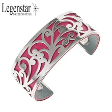 Legenstar, облачные браслеты для женщин, браслеты из нержавеющей стали, Bijoux Manchette Femme, кожаные браслеты-манжеты, браслет Argent Pulseiras