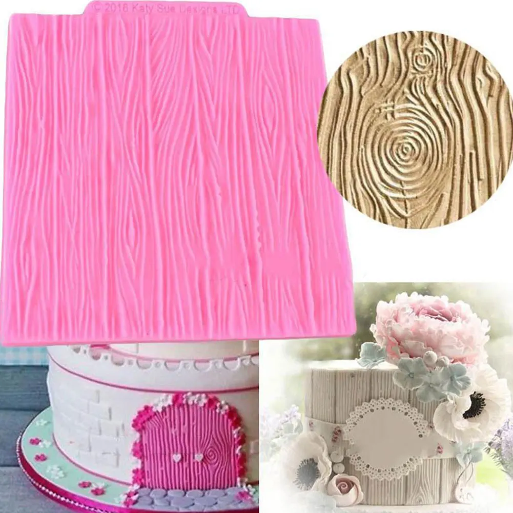 

Soledi Silicone Mold Dark Texture Cake Mould Tree Stripe Stencil Fondant Decorating Kitchen Baking Pastry Tools Molde Tarta