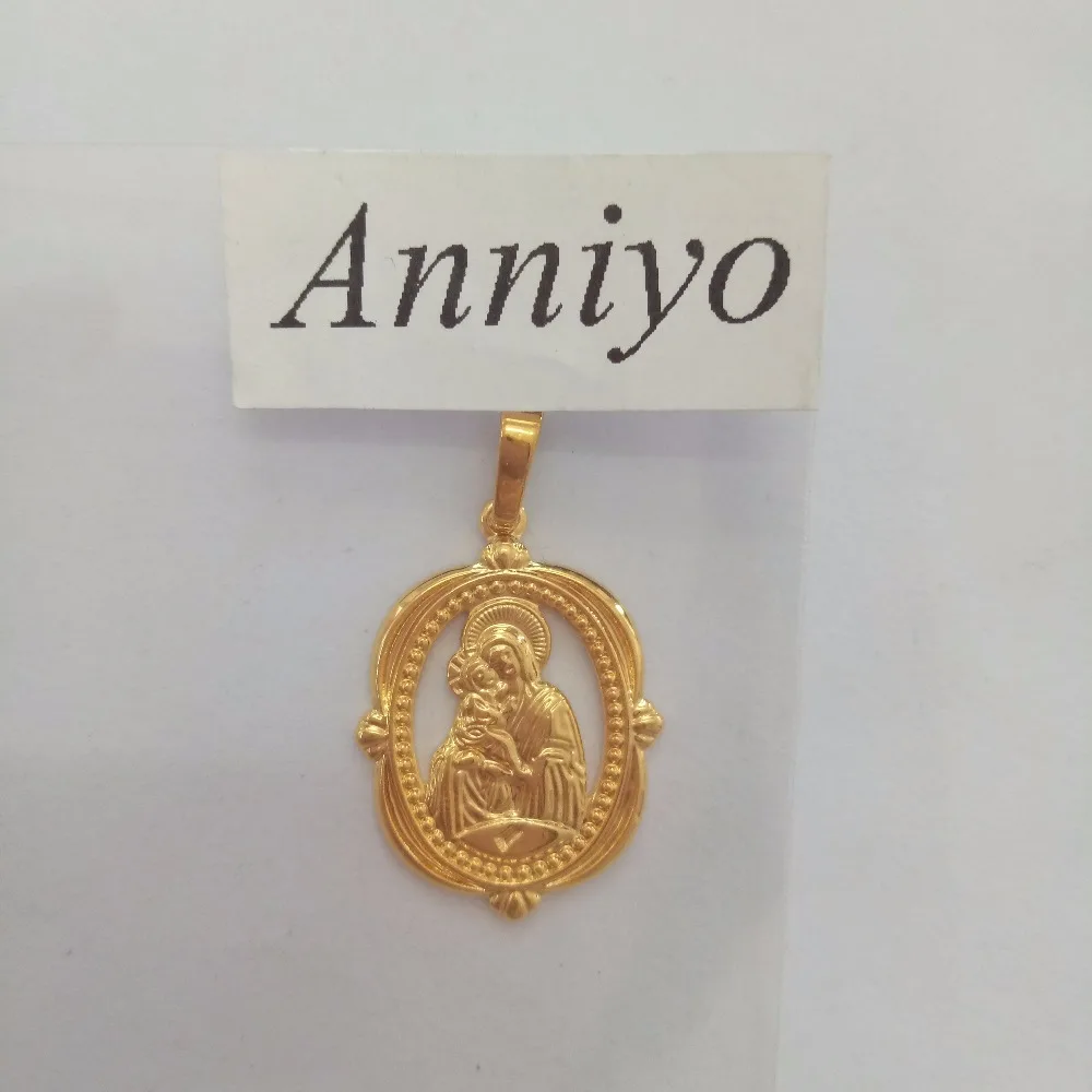 Ожерелье Дева Мария и подвески Anniyo благословенная дева золотое ожерелье