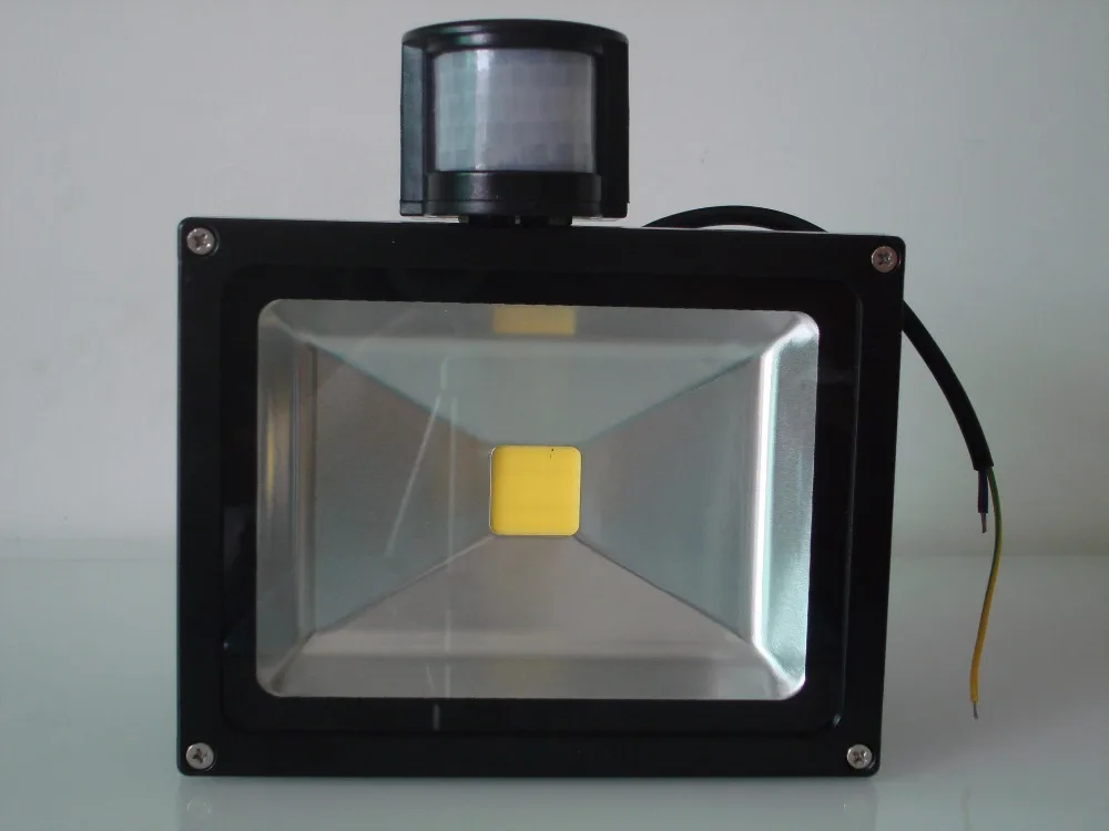 Светодиодный прожектор датчик движения 10 Вт/20 Вт/30 Вт/50 Вт водостойкий AC110-260V со светодиодом, яркий свет отражатель настенный светильник