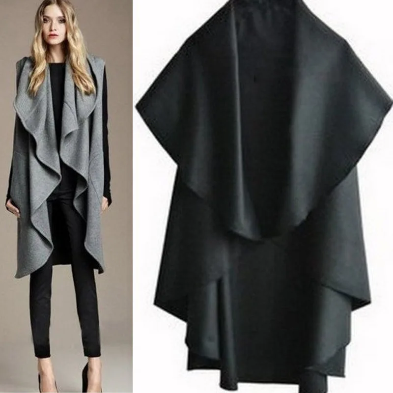 

Free Shipping/Hot Sale Women's Fashion Wool Blend Coat, Ladies' Noble Elegant Cape/Shawl Ladies Poncho Wrap Scarves Coat