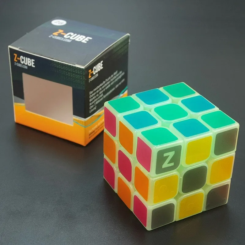 Профессиональный конкурс 3x3x3 Magic Cube гладкая Скорость Поворотная головоломка, куб светится в темноте светящийся куб для детские развивающие игрушки