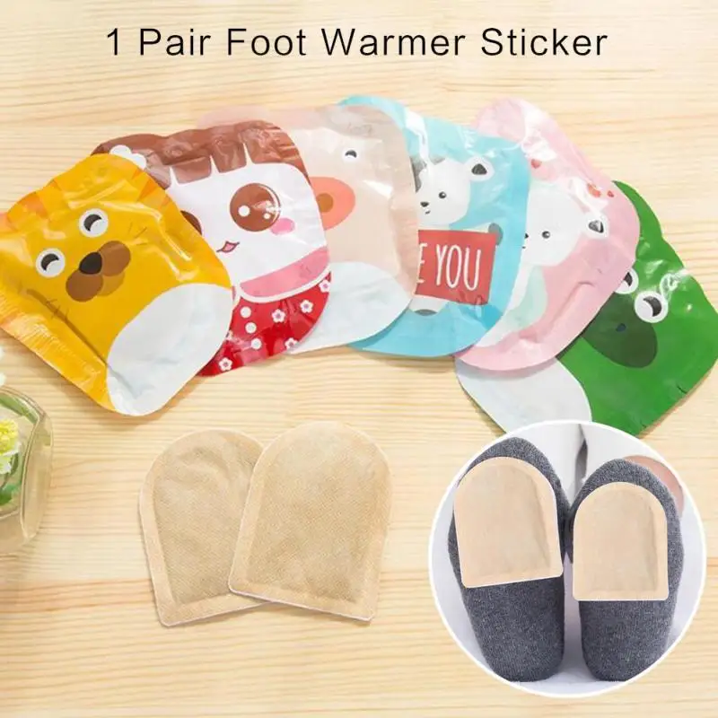 2PCS Feet Warm Paste Body Heat Stick Lasting Heat Patch Keep Hand Feet