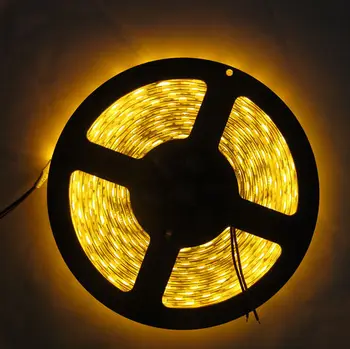 

Fast shipping 100M 20x5M 5050 SMD 300LEDs Yellow color Flexible LED Light Strip 60LEDs/M IP30 Non-waterproof IP65 DC12V