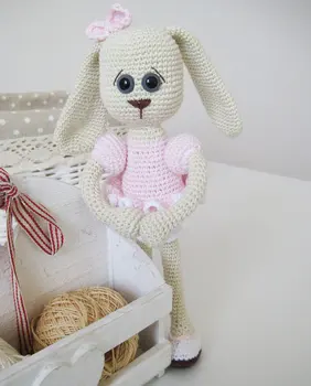 

Rabbit Girl Amigurumi Toy with rattle