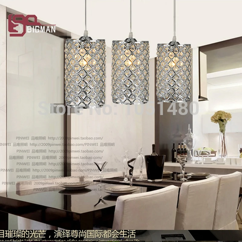 

new chrome single lights crystal pendant lamp dinning table light Dia120mm
