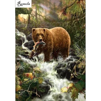 

5D DIY diamond paintings bear full square/round drill Embroidery Pattern 3D Cross stitch kits mosaic wall stickers