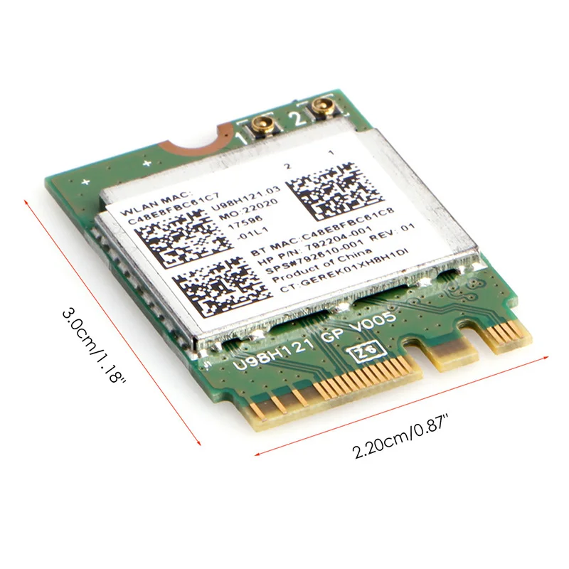 Мини беспроводной wifi RTL8723BE 792204-001 карта NGFF интерфейс для hp DELL Asus