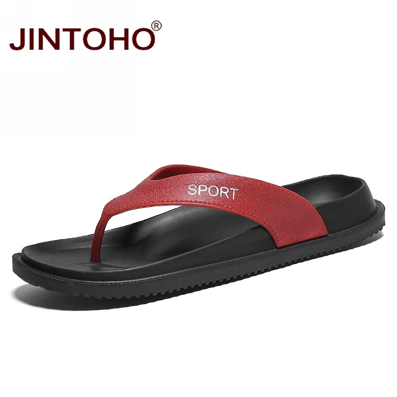 

JINTOHO Fashion Men Flip Flops Beach Slippers Brand Men Beach Shoes Casual Flip Flop Slippers For Men Cheap Male Massage Slipper
