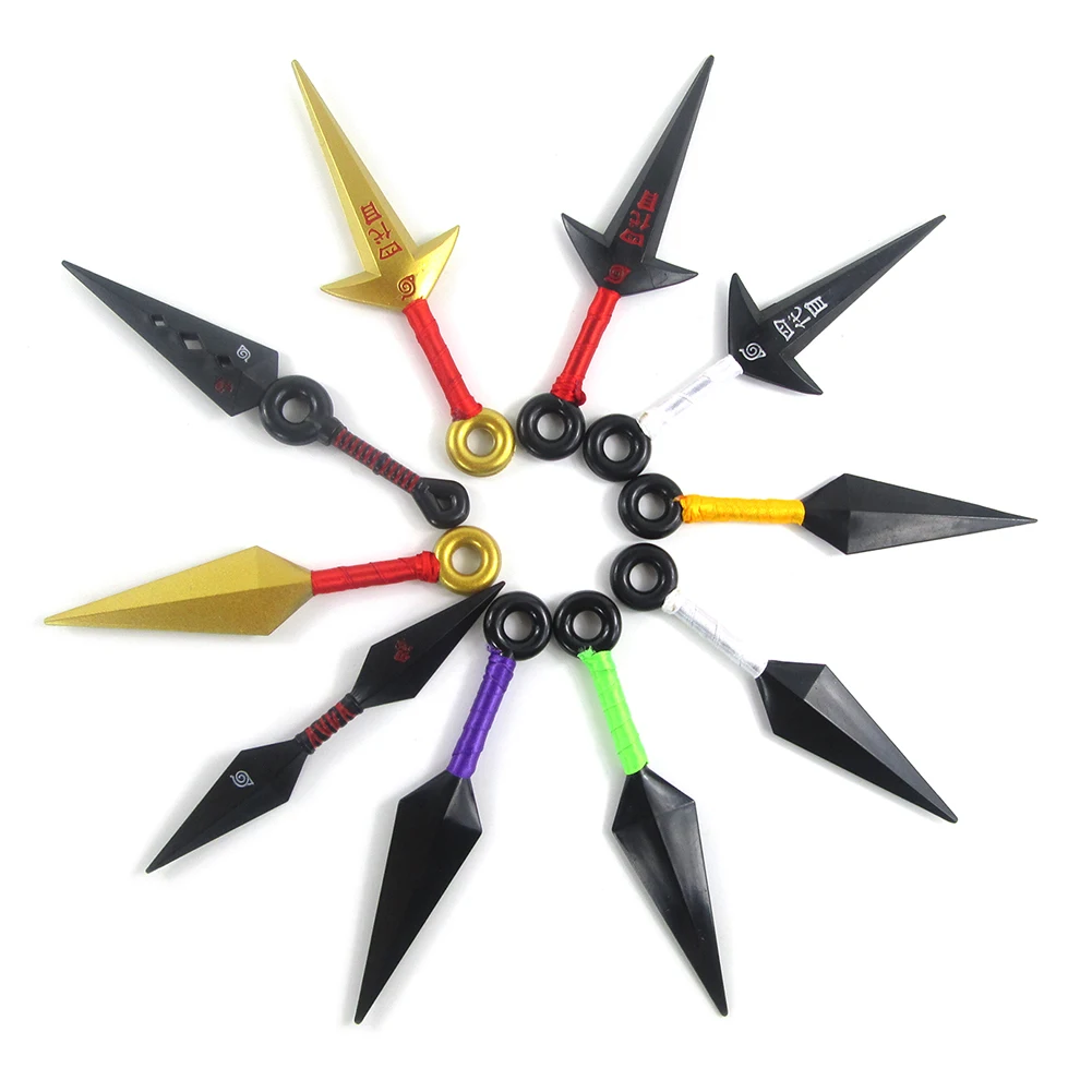 Brdwn Naruto Cosplay Konoha Хокаге Наруто Узумаки Uchiha Sasuke Hatake Kakashi Namikaze Minato 9cm ~ 12cm Kunai 10