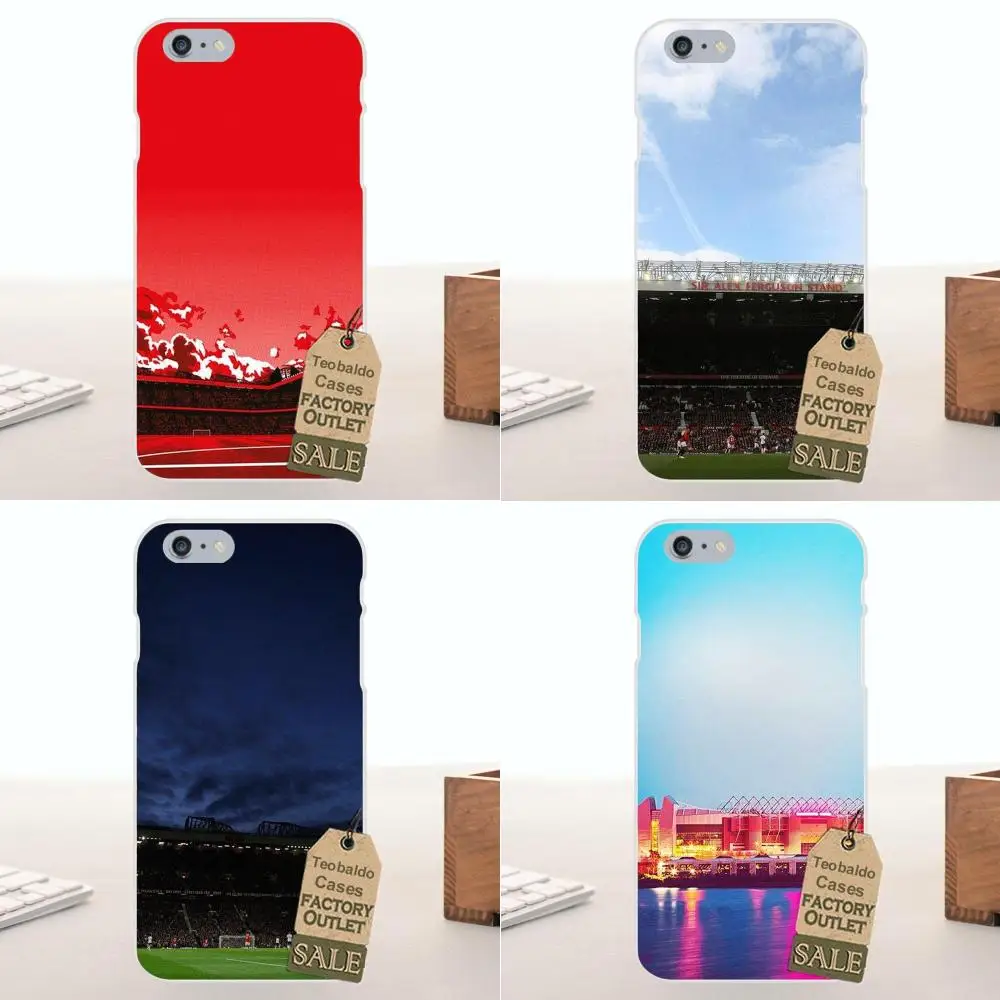 Манчестер старый TRAFFORD TPU розничная продажа Новая мода для Apple iPhone 4 4S 5 5C SE 6 6S 7 8 Plus X