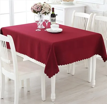 

120*160cm Solid Color Tea Coffee Table Cloth Dustproof Wedding Party Banquet Decoration Table Cover Rectangular Tablecloth