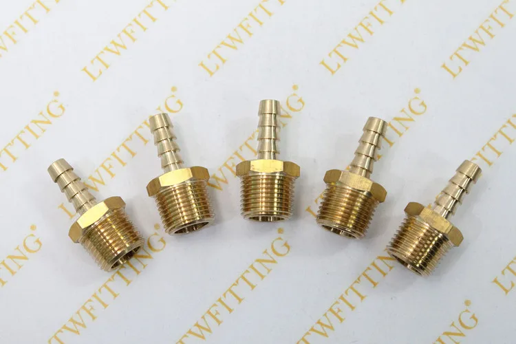 LTWFITTING латунный Барб фитинг муфта/соединитель 1/4 &quotшланг ID x 3/8&quot Мужской NPT