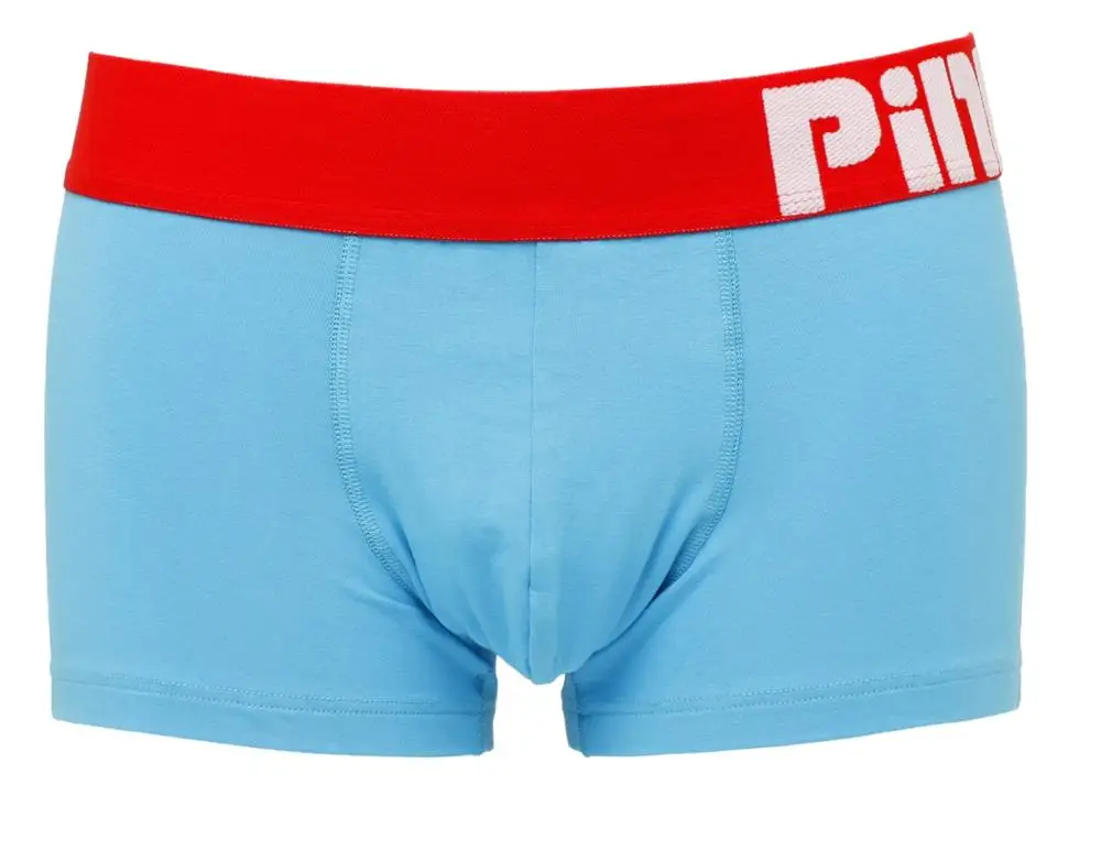 Hot sale PINK HERO men underwear Hot Cheap New Style Cotton Color Together Men's Brand Boutique Underwear Wholesale Boxer - Цвет: sky blue
