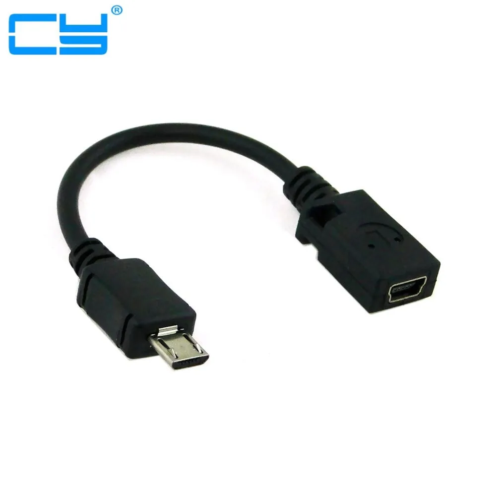 

0.15M Micro USB Male to Mini USB Female Adapter Cable for Tablet PC/MP3/Cellphone /GPS mp4