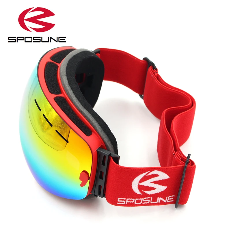 2018 الشتاء الثلوج التزلج نظارات مزدوجة عدسة مكافحة الضباب على الجليد نظارات gafas دي esqui نظارات تزلج غوغل الرجال النساء تزلج نظارات