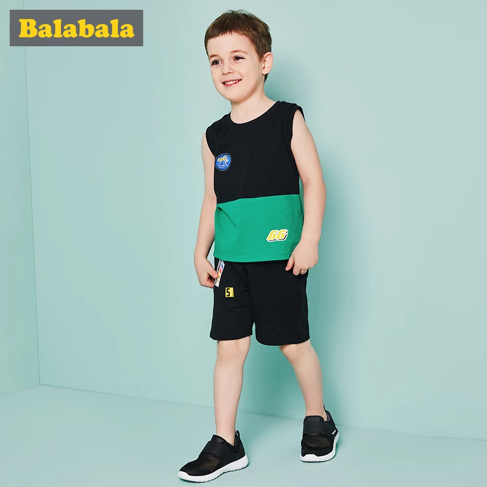 

Babalaba Cotton Boys Suit Summer Sleeveless Vest Racing Print Shorts 2pcs Suit Children Set 2018 Clothing Kids Toddler 2-6T