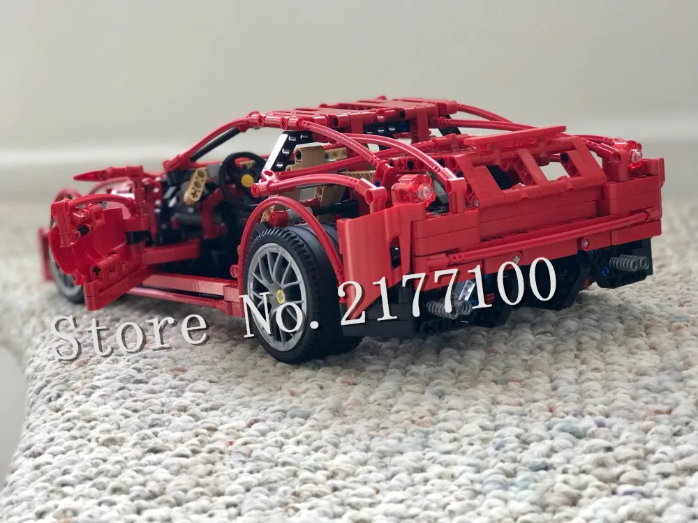 DECOOL 3333 Technic суперкар 599 GTB гоночный автомобиль серия 1:10 Детский конструктор