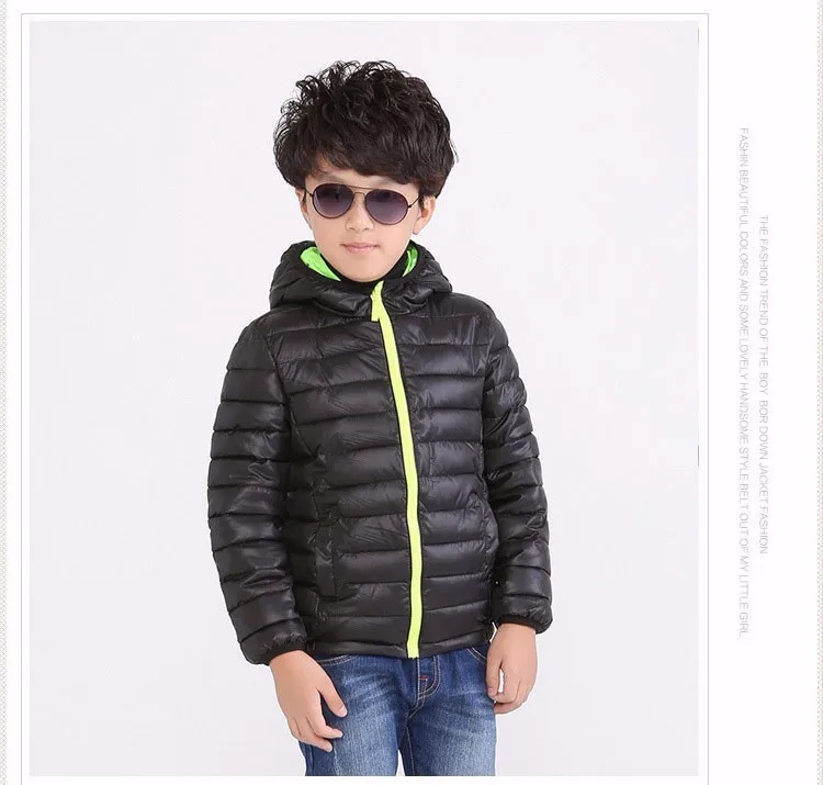 Menino e Menina Cabolsa com Capuz Menino para Baixo Crianças Outerwear Inverno Quente Algodão-acolchoado Roupas Jaqueta Criança 5-11 Anos 22 casaco com capuz crianças algodão-acolchoado roupas menino
