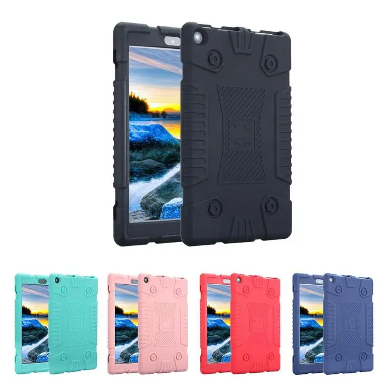 

ALLOYSEED Silicone Protective Full Coverage Cover Case For Amazon 2017 New Kindle Fire HD 8 HD8 2017 Tablet Case