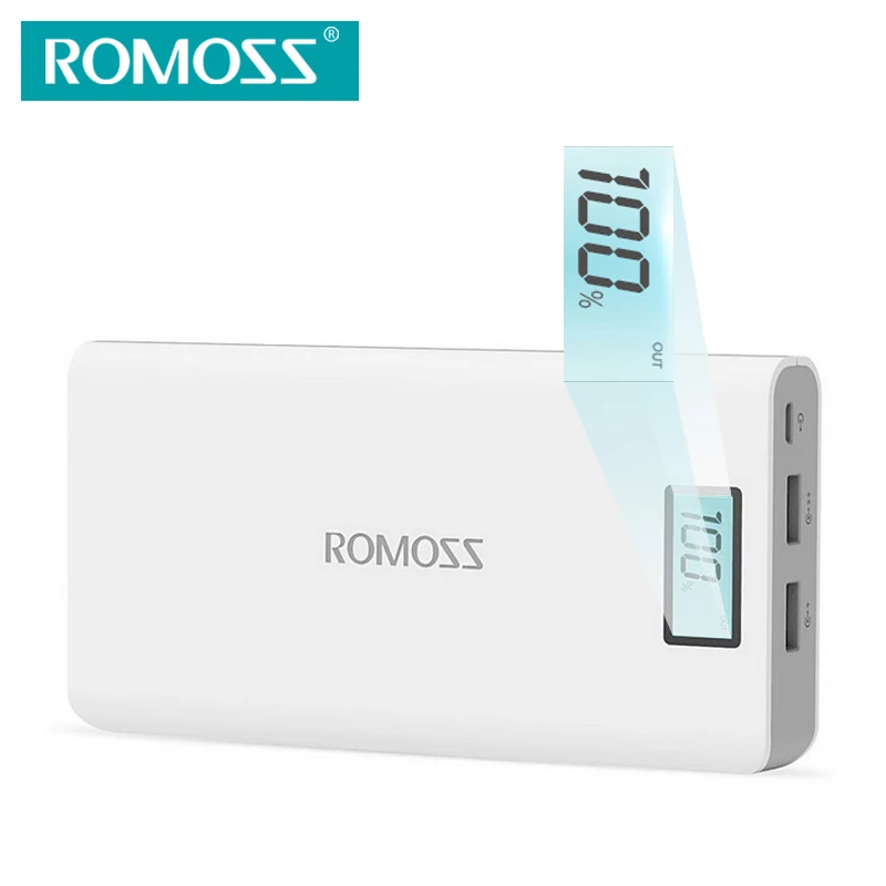 Цена за ROMOSS Sense6 Plus Power Bank 20000 мАч Внешняя Батарея с СВЕТОДИОДНЫЙ Дисплей Dual USB Выход для Телефонов Tablet PC Цена за ROMOSS Sense6 Plus Power Bank 20000 мАч Внешняя Батарея с СВЕТОДИОДНЫЙ Дисплей Dual USB Выход для Телефонов Tablet PC