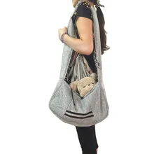 Сумка для домашних животных для прогулок на открытом воздухе, переноска для щенков, собак, кошек, слинг, сумка через плечо, дорожная сумка для домашних животных, съемная Складная Сумка-переноска