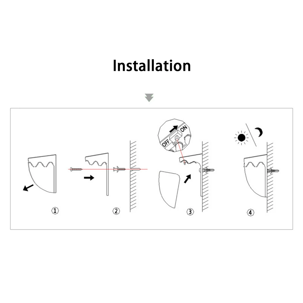 New 6 LED Solar Power Light Outdoor Lamp Fence Wall Waterproof Garden Landscape Path Light