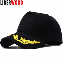 LIBERWOOD, уникальная мужская, женская, унисекс, Золотая бейсболка, вышитая бейсболка, хлопковая, уличная, повседневная, шапка с пшеничными ушками, шапка для папы, шапки