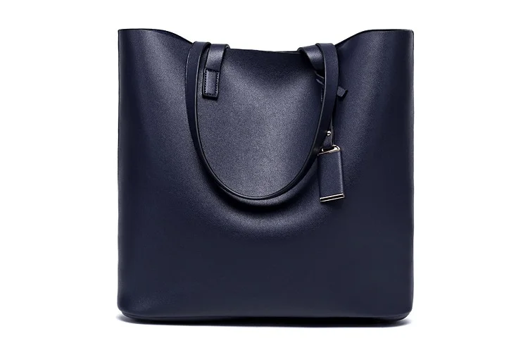 MJ Women Tote Bag Leather Big Bag Female Simple Handbag Large Capacity Shoulder Bags Bucket Women Composite Bags Shopping Tote (11)