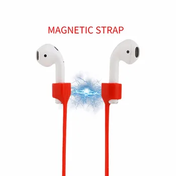 

AirPods Strap Magnetic Anti-lost Neck Silicone Cord for Apple Wireless earphone holder Sport magnet Headphone Earpods Accessory