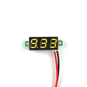 

DC 3.5-30V Super Mini Digital car voltmeter voltage volt panel meter with Yellow led 0.28 inch display for most voltage measure