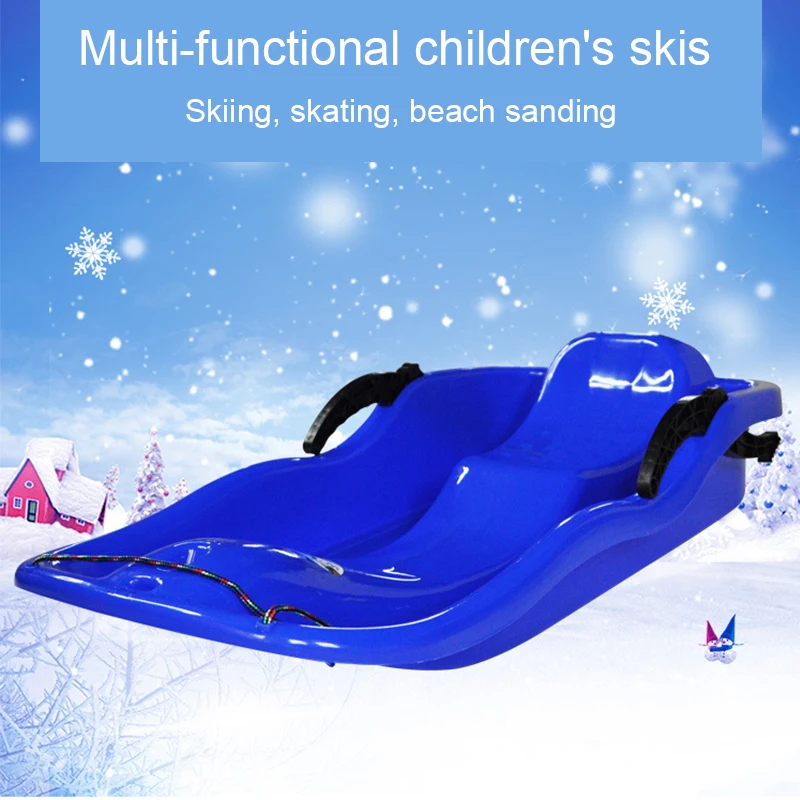

kids winter snowboarding sled skis snowboard for Child snow sled strap ski acessorios
