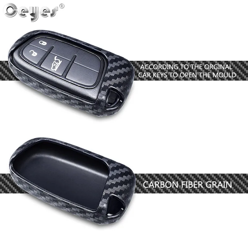Car carbon fiber key cover for JEEP (3)