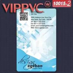 A10015-2 карты шаблона ПВХ белого пластика визитная карточка-85.5 х 54 х 0.38 мм один лицом печати