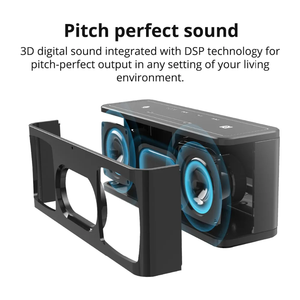 Tronsmart Mega Bluetooth 5.0 Speaker Voice Assistant Portable Speaker 40W Wireless Speaker Soundbar with TWS,NFC,MicroSD Card (3)