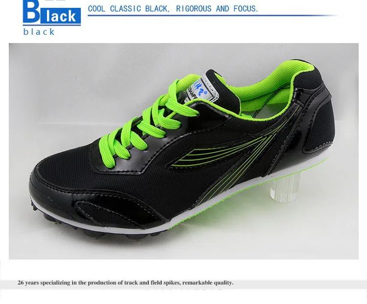 Спортивная обувь для мужчин и женщин, дышащая беговая Обувь с шипами, зеленая оранжевая спортивная обувь, кроссовки с шипами для мужчин