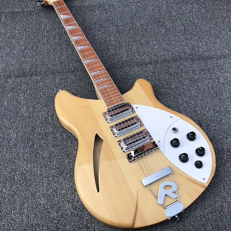 

Clear paint 12-string guitar,ruiken Electric Guitar ,rosewood fingerboard has the gloss of varnish on it,free shipping