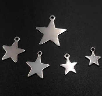 

Stainless Steel Star Shaped Stamping Pendants Dog Tags Pendants Engraving Findings Blanks For DIY Customized Gravesd Gifts