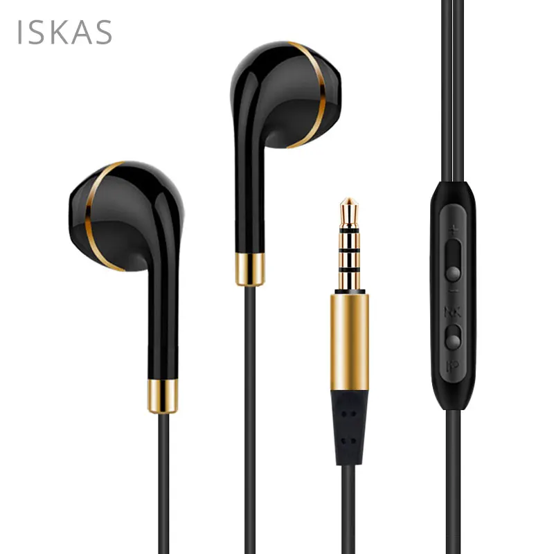 

ISKAS Headphones With Microphone Gaming Head Phone 3.5mm Electronics Buttons Consumer Electronics Technology Music Dynamic 3087