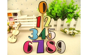 

embroidery iron on patches on number Embroidery badge numbers