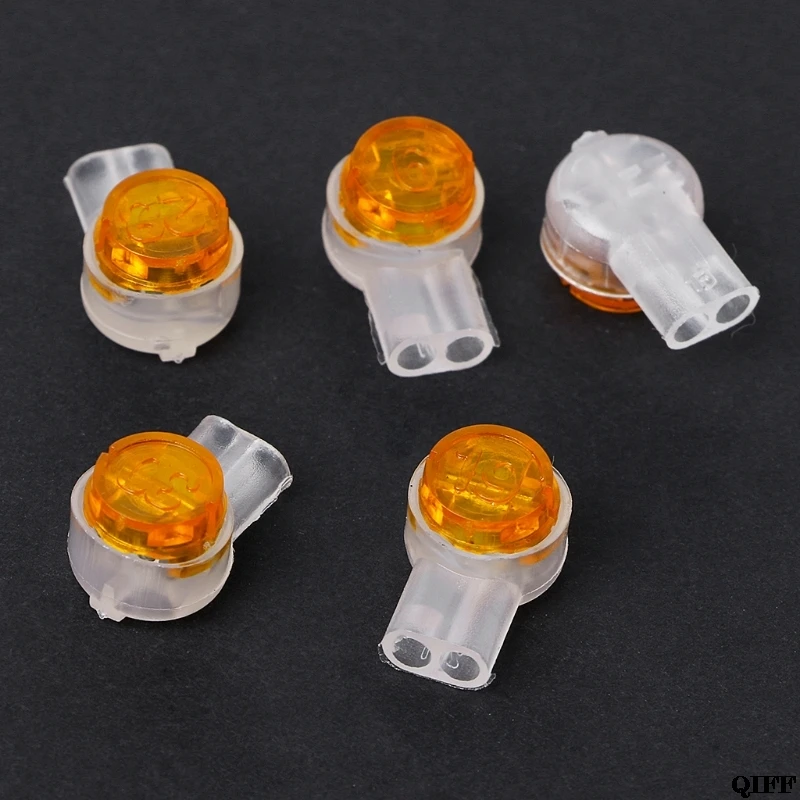 

100Pcs UY2 K2 Connector Grease Filling Butt Wire Line Terminal Connector Mar28