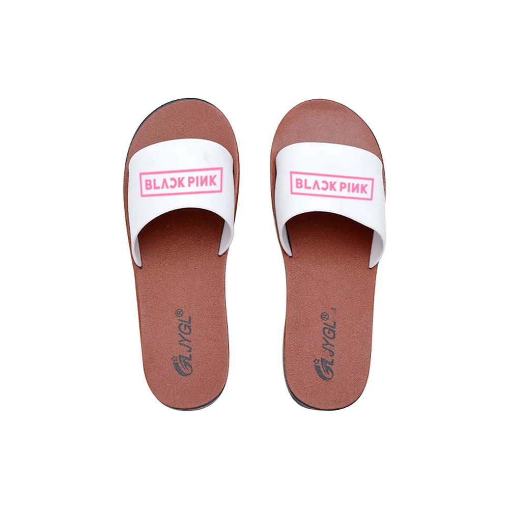 

BLACKPINK peripheral slippers sandals home shoes non-slip soft bottom women's shoes summer sandals and slippers