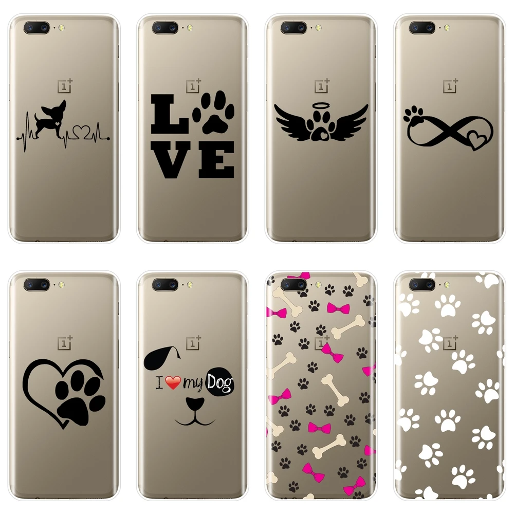 

TPU Back Cover For One Plus 3 3T 5 5T 6 6T Soft Silicone Heart Dog Puppy Love Kawaii Funny Phone Case For OnePlus 3 3T 5 5T 6 6T